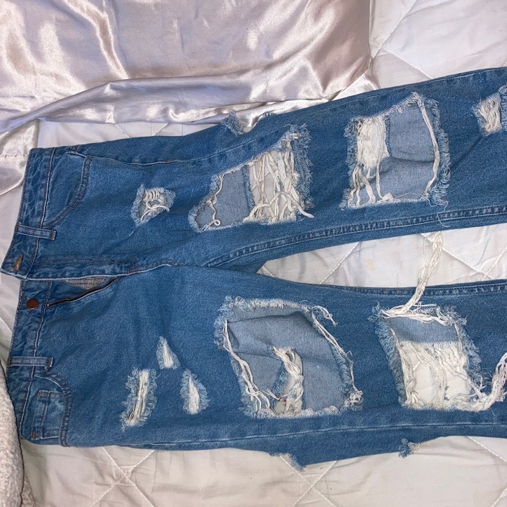 Damaged jeans